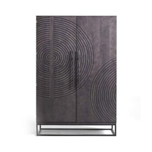 Solid Wood Bar Storage Cabinet